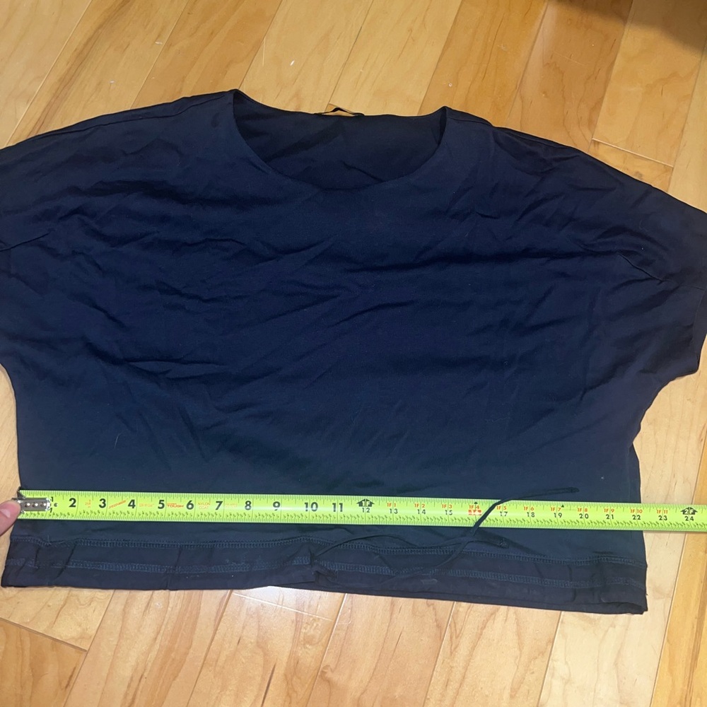 Navy Blue Zara cinched Top - Picture 7 of 7